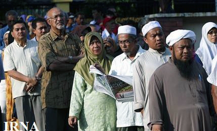 حضور گسترده مردم در انتخابات پارلمانی مالزی