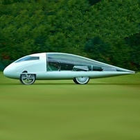 طراحی خودروی خورشیدی به شکل قطره آب 