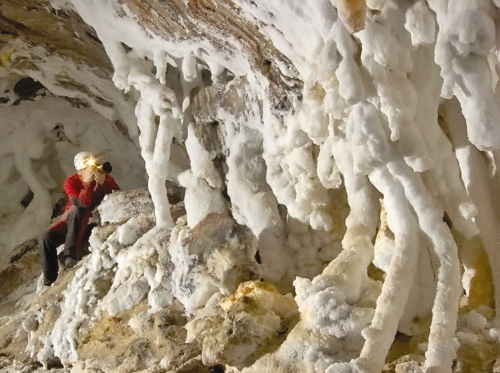 طولانی ترین غار نمکی جهان و زاغ بور