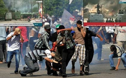 ۲۰۰کشته و ۲۰۰۰ زخمی در حمله نیروهای امنیتی مصر به حامیان مرسی