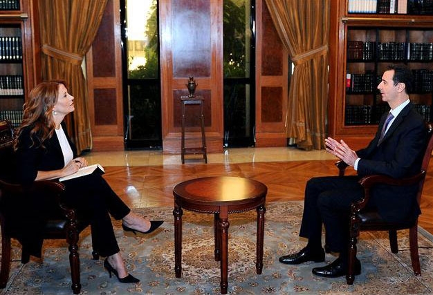 گفتگوی مدیر شبکه تلویزیونی رای نیوز ایتالیا با بشار اسد