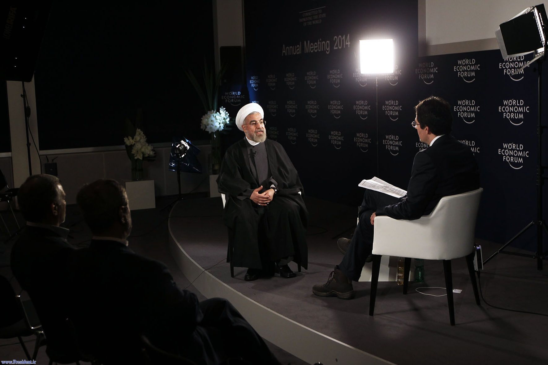 مصاحبه روحانی با شبکه سراسری سوییس