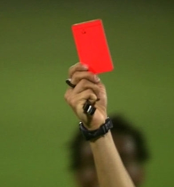 کارت قرمز داور