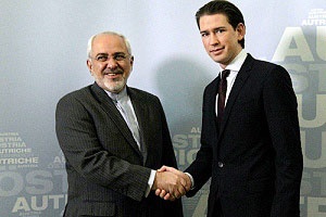 دیدار ظریف با وزیر امورخارجه اتریش