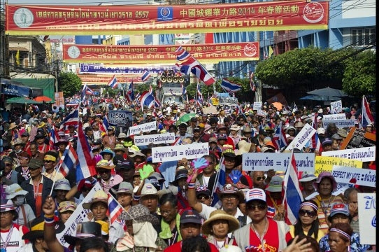 تظاهرات در خیابان های بانکوک از سرگرفته شد