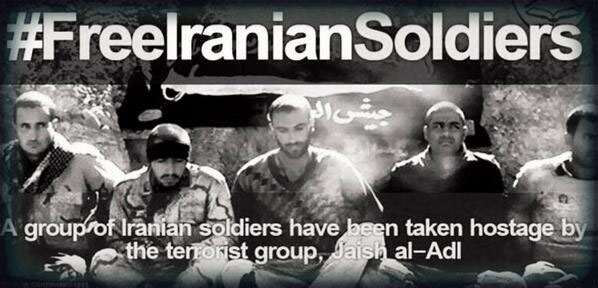 کمپین توئیتری برای آزادسازی سربازان ایرانی ربوده شده در مرز ایران