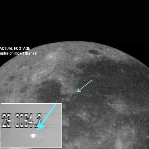 ثبت بزرگ‌ترین برخورد یک سیارک با ماه 