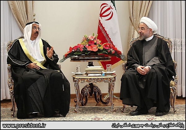 روحانی و رئیس مجلس امارات