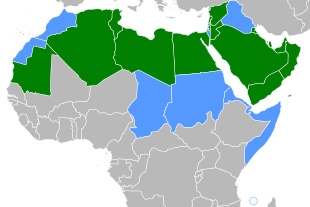 نقشه کشورهای عربی