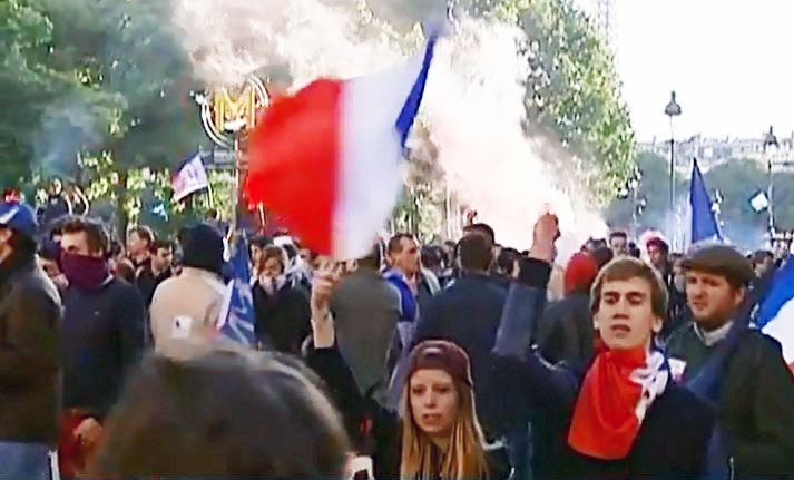 تظاهرات فرانسوی‌ها در اعتراض به سیاست‌های اولاند