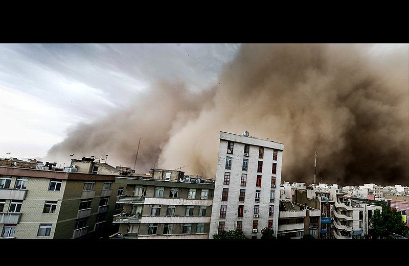 طوفان شدید در تهران