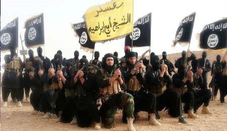  پرچم داعش نماد مرگ و هراس افکنی