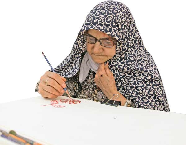 منور رضایی، نقاش ۷۶ساله زنجانی 