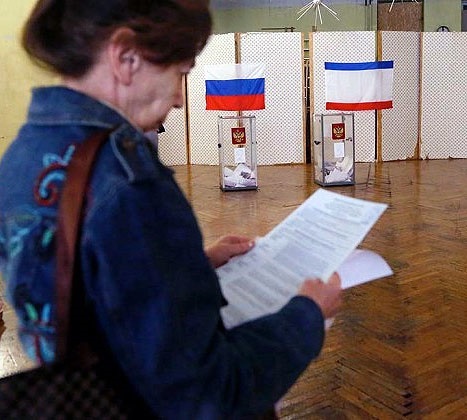 حزب حاکم روسیه در انتخابات کریمه به پیروزی رسید 