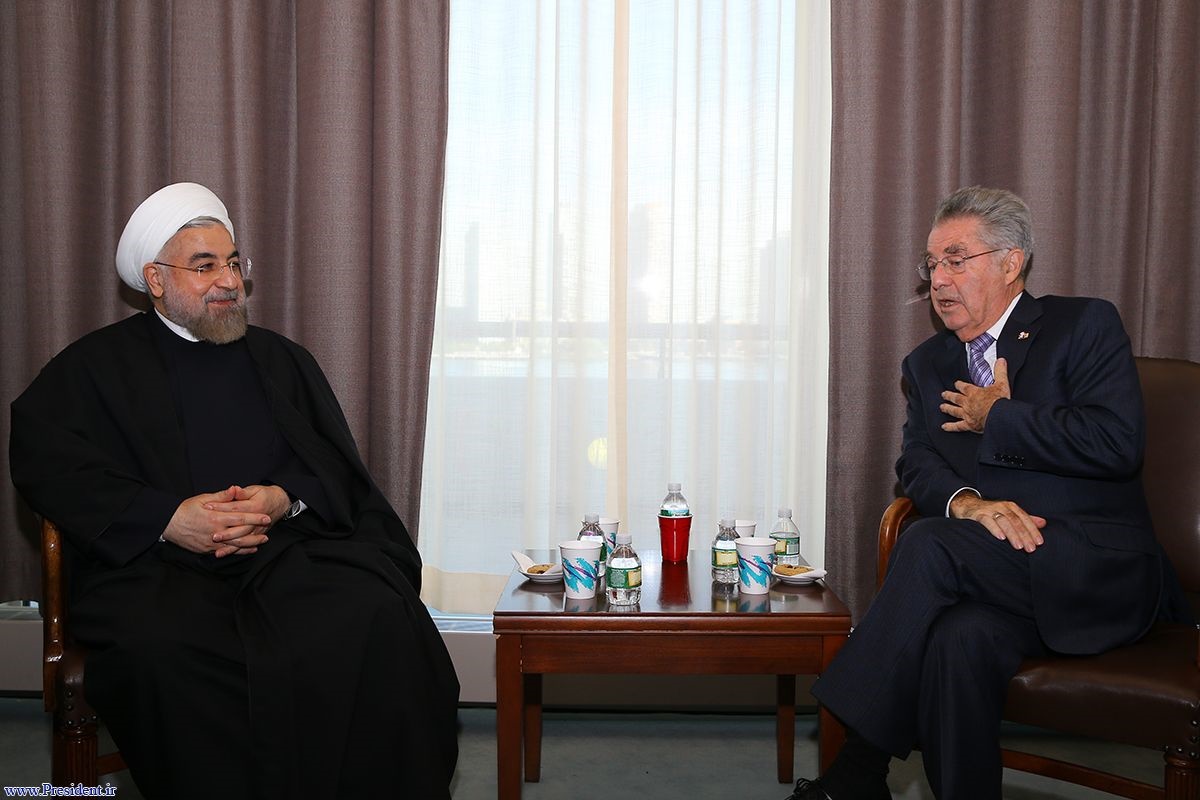 دیدار دکتر روحانی با رییس جمهوری اتریش