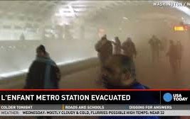 دود در متروی واشنگتن جان یک مسافر زن را گرفت