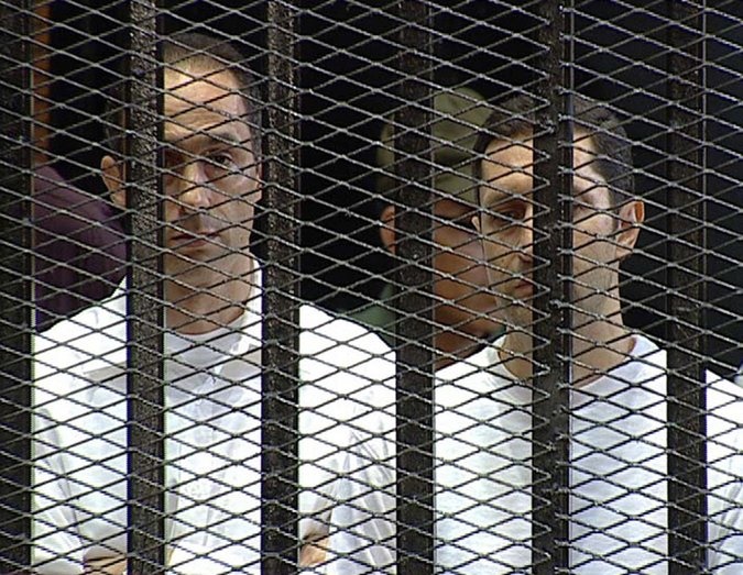  دو پسر حسنی مبارک از زندان آزاد شدند 