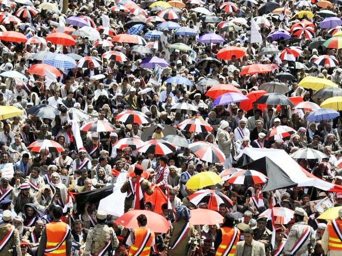 تظاهرات حامیان انصارالله در یمن