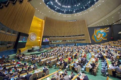 تصویب قطعنامه پایان فوری اشغال فلسطین در مجمع عمومی سازمان ملل