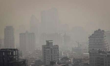 آلودگی هوای تهران در شرایط ناسالم برای عموم قرار گرفت 