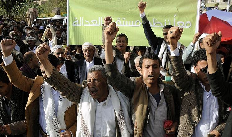 تظاهرات حامیان حوثی در صنعاء و صعده