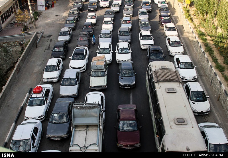 ترافیک سنگین در محور شهریار - تهران | اعلام وضعیت ترافیک جاده ای آزادراه تهران-شمال