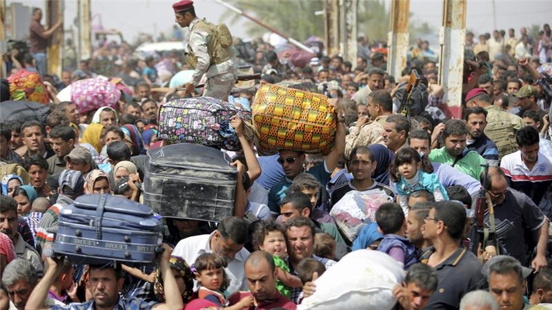 تدابیر شدید امنیتی در بغداد همزمان با ورود هزاران عراقی آواره از الانبار