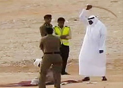 گردن زدن در عربستان