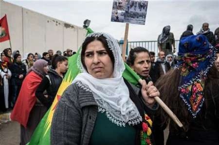 تظاهرات کردهای عراقی در مخالفت با تحرکات نظامی ترکیه در شمال عراق