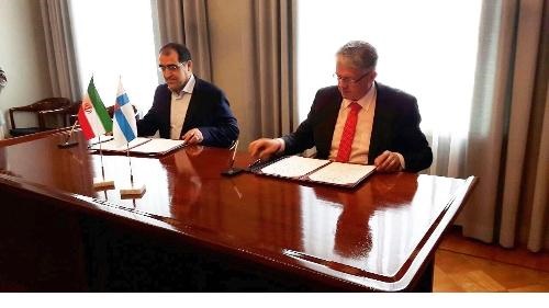 امضای تفاهم نامه مشترک بین ایران و فنلاند