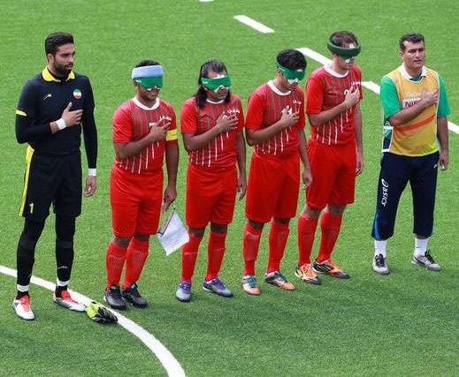 پارالمپیک ۲۰۱۶ ریو؛ فوتبالیست‌های نابینای ایران نقره‌ای شدند