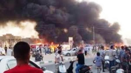  کشته شدن ۹ پلیس عراقی در انفجار انتحاری در غرب الانبار