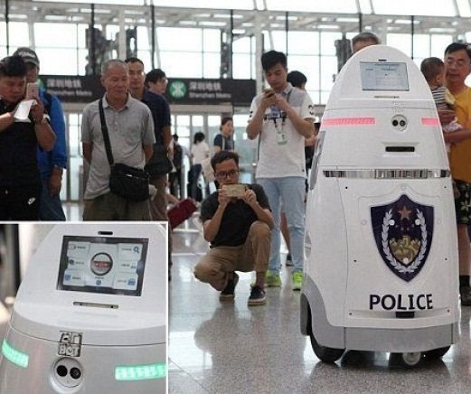 گشت‌زنی روبات‌های نگهبان در فرودگاه چین
