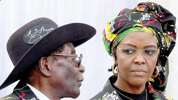 موگابه و همسرش- زیمبابوه