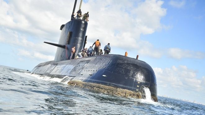 توقف جستجو برای یافتن زیردریایی ناپدیدشده آرژانتینی