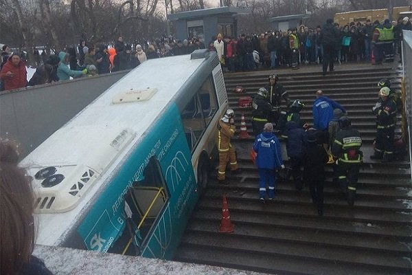 ۵ کشته بر اثر ورود اتوبوس به زیرگذر مترو در مسکو