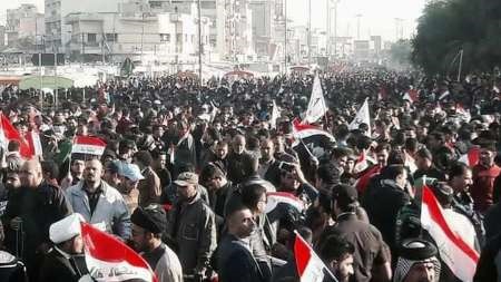 تظاهرات هواداران مقتدا صدر در بغداد
