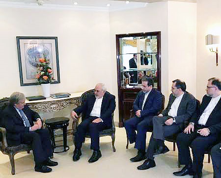 ظریف و دبیرکل سازمان ملل متحد در مونیخ دیدار کردند