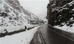 جاده چالوس - برف