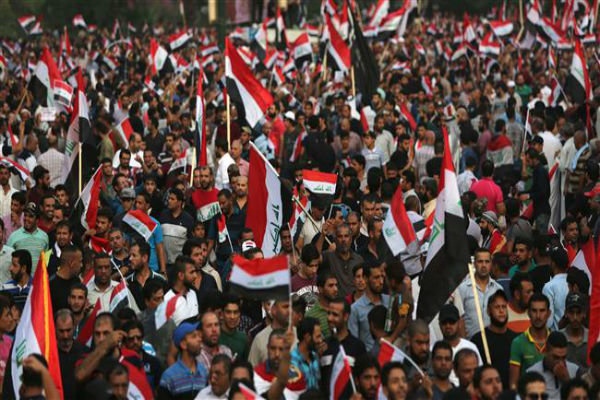 تظاهرات طرفداران مقتدی صدر در بغداد