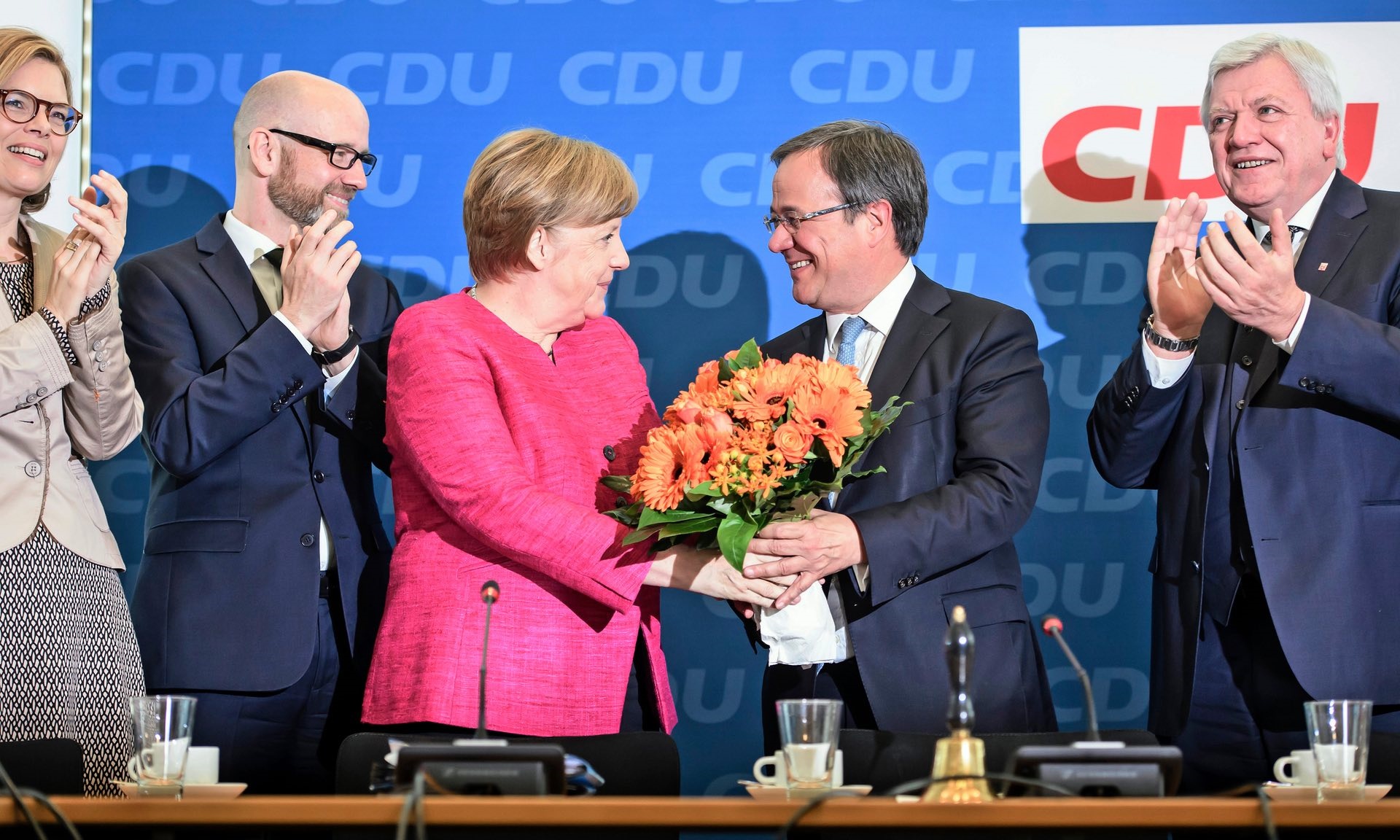 پیروزی حزب آنگلا مرکل در انتخابات پرجمعیت ترین ایالت آلمان