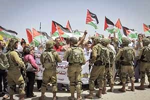 نظامیان رژیم صهیونیستی مانند سال‌های گذشته به مقابله با تظاهرات فلسطینی‌ها در سالگرد روز نکبت پرداخت