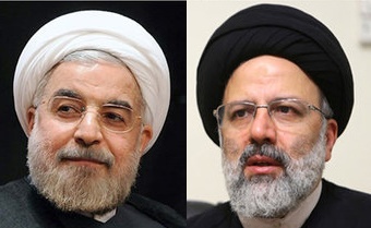 آراء روحانی و رئیسی به تفکیک استان‌ها