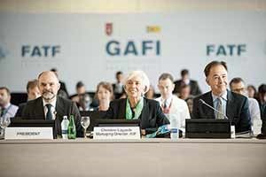 حضور کریستین لاگارد رئیس صندوق بین‌المللی پول در نشست  FATF.