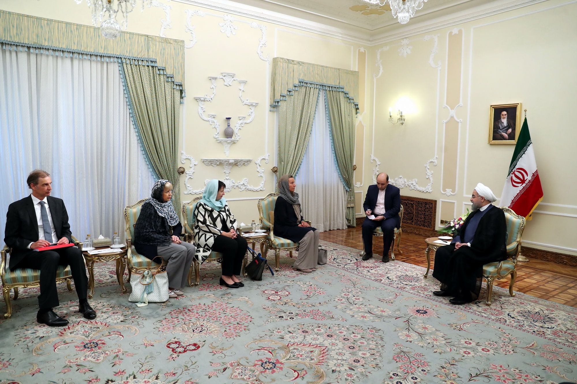 روحانی در دیدار مسوول سیاست خارجی اتحادیه اروپا