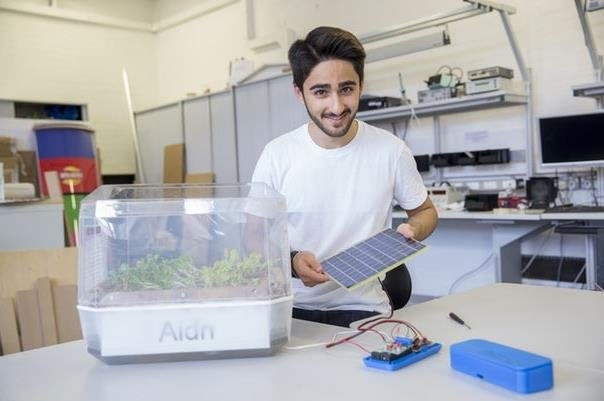 دانشجوی ایرانی باغچه معلق بدون خاک ساخت 