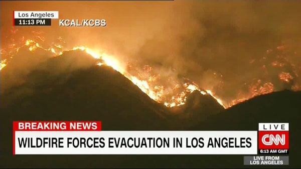 آتش سوزی لس‌انجلس