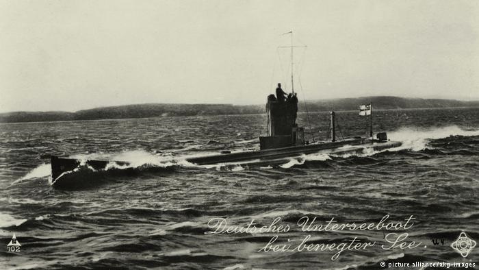 کشف لاشه یک زیردریایی آلمانی بازمانده از اولین جنگ جهانی