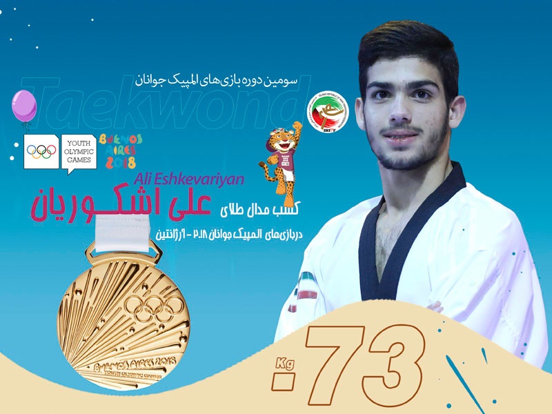 المپیک جوانان ۲۰۱۸  آرژآنتین؛ علی اشکوریان دومین طلایی کاروان ایران