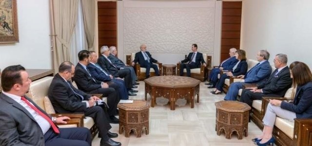 بشار اسد در دیدار با وزیر خارجه عراق | شرایط به شکل مثبت در حال تغییر است